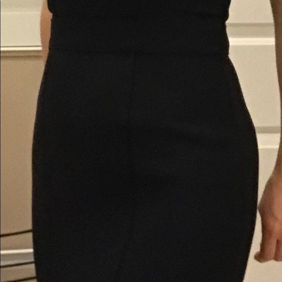 Black Stella McCartney Midi Strapless Dress Sz4 - Picture 3 of 6